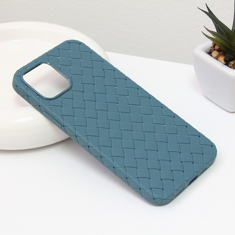 Zastitna maska (futrola) Weave case - iPhone 12 6.1 svetlo zelena.