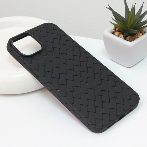 Zastitna maska (futrola) Weave case - iPhone 14 Plus crna.