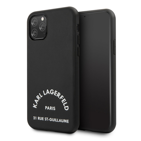 Zastitna maska (futrola) Karl Lagerfeld PU Leather ST Guillame - iPhone 11 Pro Max 6.5 crna (KLHCN65NYBK).