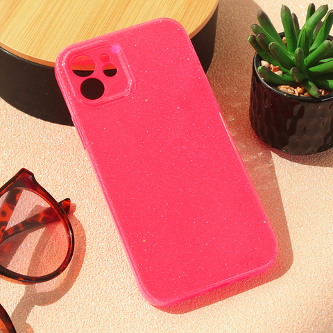 Zastitna maska (futrola) Sparkle Dust - iPhone 12 6.1 pink.