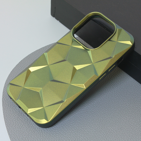 Zastitna maska (futrola) Shiny Diamond - iPhone 14 Pro maslinasto zelena.