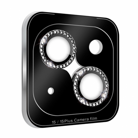 stita - kameru Diamond iPhone 15 crna.