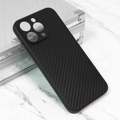 Zastitna maska (futrola) Carbon fiber - iPhone 15 Pro Max 6.7 crna.