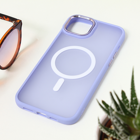 Zastitna maska (futrola) Magsafe colorful - iPhone 15 Plus lila.