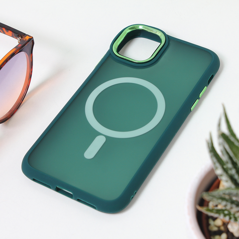 Zastitna maska (futrola) Magsafe colorful - iPhone 11 6.1 tamno zelena.