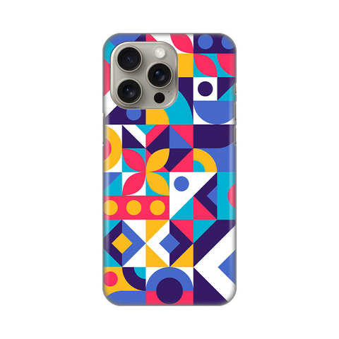 Zastitna ultra tanka (skin) maska / futrola PRINT - iPhone 15 Pro Max 6.7 Colorful Mosaic.