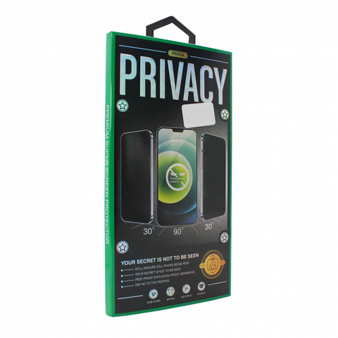 stitno Staklo Staklena folija (zastitno kaljeno staklo) za ekran Privacy 2.5D full glue - iPhone 15 6.1 crni.