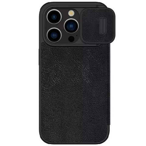 Zastitna maska (futrola) Nillkin Qin Pro - iPhone 15 Pro Max 6.7 crna.