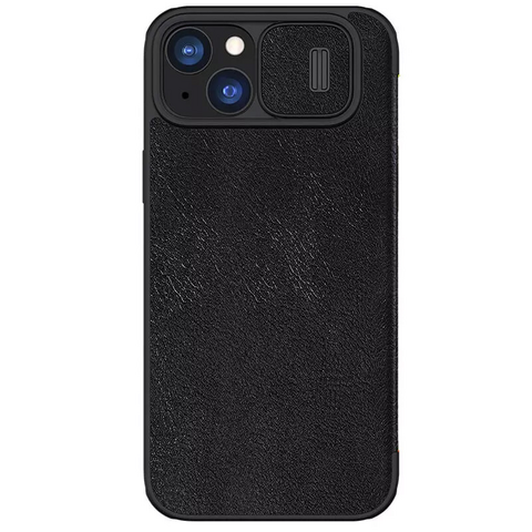 Zastitna maska (futrola) Nillkin Qin Pro - iPhone 15 Plus crna.