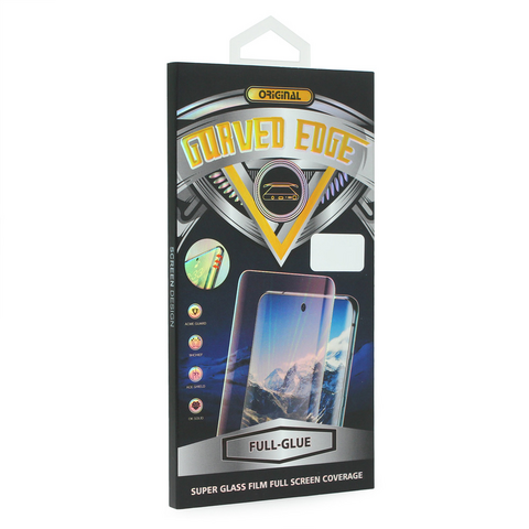 stitno Staklo Staklena folija (zastitno kaljeno staklo) za ekran full glue - Motorola Edge 40 krivljeni crni.