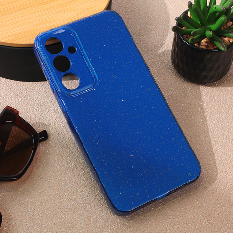 Zastitna maska (futrola) Sparkle Dust - Samsung A356B Galaxy A35 5G tamno plava.