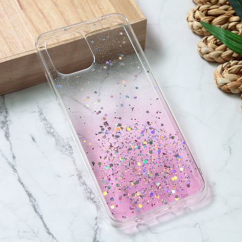 Zastitna silikonska maska (futrola) Glitter - Xiaomi Redmi A1/Redmi A2 roze.