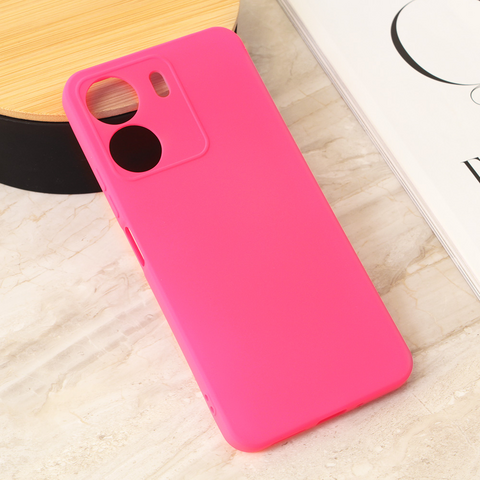 Zastitna maska (futrola) Teracell Giulietta - Xiaomi Redmi 13C mat pink.