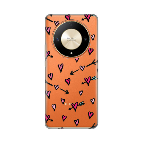 Zastitna ultra tanka (skin) maska / futrola PRINT - Huawei Honor Magic 6 lite Heart Pattern.