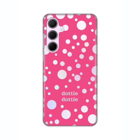 Zastitna ultra tanka (skin) maska / futrola PRINT - Samsung A356B Galaxy A35 5G Dottie Dottie Pink.