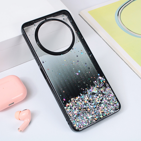 Zastitna maska (futrola) okvir Glitter - Xiaomi Redmi A3 crna.