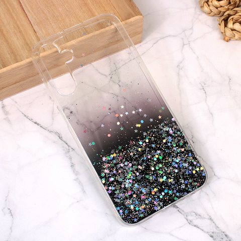Zastitna silikonska maska (futrola) Glitter - Samsung A156 Galaxy A15 5G crna.