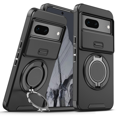 Zastitna maska (futrola) CamShield Ring stand - Google Pixel 7 crna.