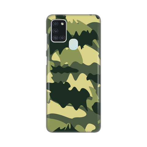 Zastitna ultra tanka (skin) maska / futrola PRINT - Samsung A217F Galaxy A21s Army.