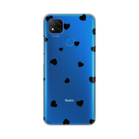 Zastitna ultra tanka (skin) maska / futrola PRINT - Xiaomi Redmi 9C/Redmi 10A Hearts.