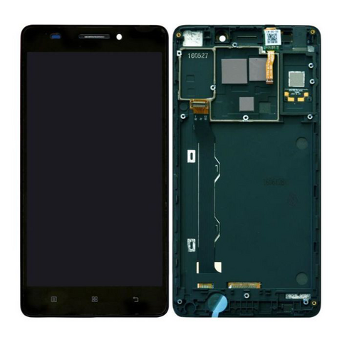 LCD displej (ekran) - Lenovo A7000 + Touch screen + okvir crni.