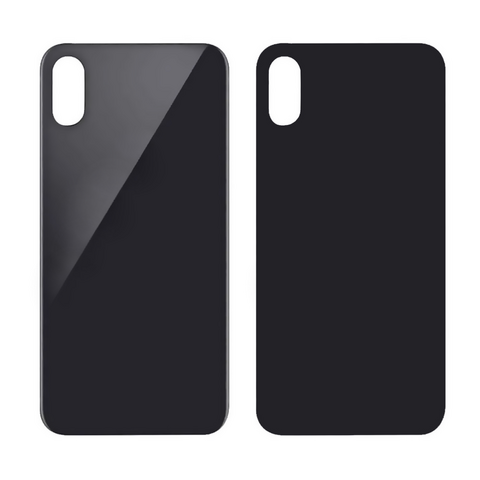 Poklopac - Iphone X Crni + metalni drc sa staklom kamere (NO LOGO).