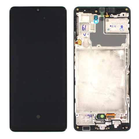 LCD displej (ekran) - Samsung A426 Galaxy A42 5G + touchscreen + okvir crni Service Pack ORG/GH82-24375A.