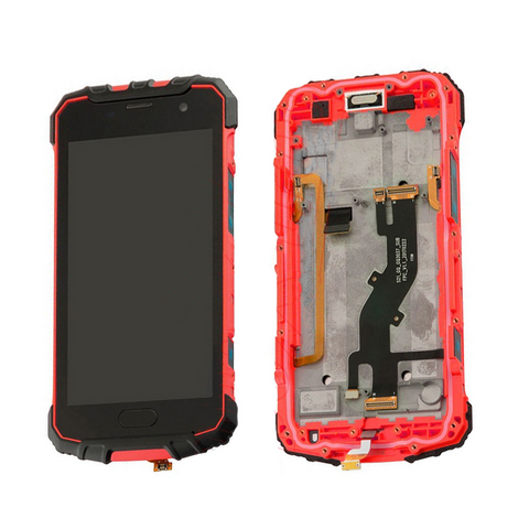 LCD displej (ekran) - Ulefone ARMOR 2S+touch screen+frame crno-crveni.