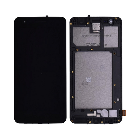 LCD displej (ekran) - LG K4 2017/X230+touchscreen crni+frame.