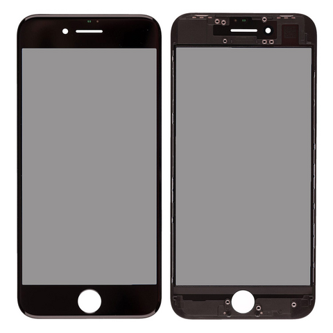 Staklo touchscreen-a+frame+OCA+polaritor - Iphone 8 Plus 5,5 crno UT.