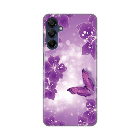 Zastitna silikonska maska (futrola) PRINT - Samsung A156 Galaxy A15 5G Butterfly And Flowers.