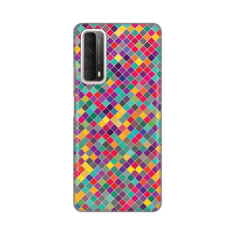 Zastitna ultra tanka (skin) maska / futrola PRINT - Huawei P Smart 2021 Colorful cubes.