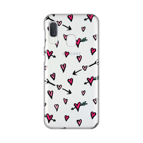 Zastitna ultra tanka (skin) maska / futrola PRINT - Samsung A202 Galaxy A20E Heart Pattern.