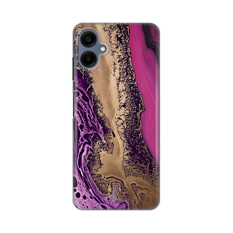 Zastitna silikonska maska (futrola) PRINT - Samsung A065F Galaxy A06 Purple Gold Marble.