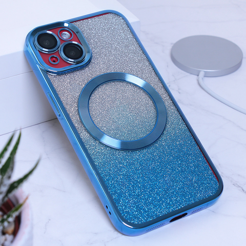 Zastitna maska (futrola) Shine Magsafe - iPhone 14 plava.