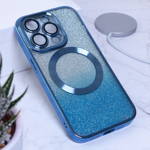 Zastitna maska (futrola) Shine Magsafe - iPhone 14 Pro plava.