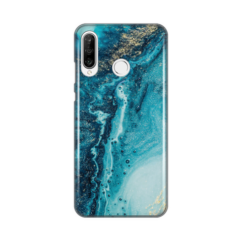 Zastitna silikonska maska (futrola) PRINT - Huawei P30 Lite Pretty Marble.