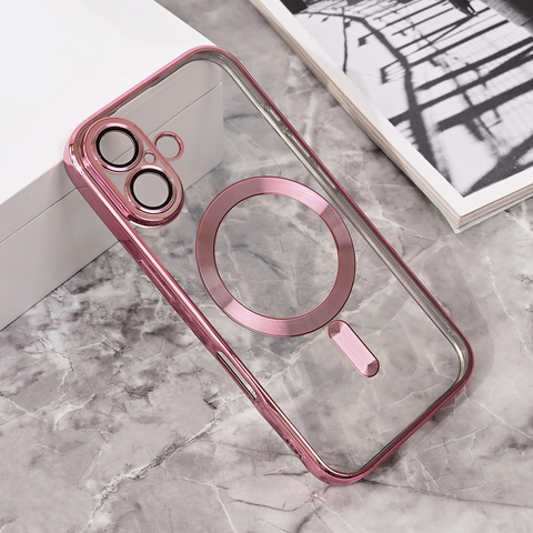 Zastitna maska (futrola) Magsafe Lux - iPhone 16 6.1 roze.