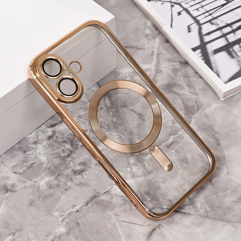 Zastitna maska (futrola) Magsafe Lux - iPhone 16 6.1 zlatna.
