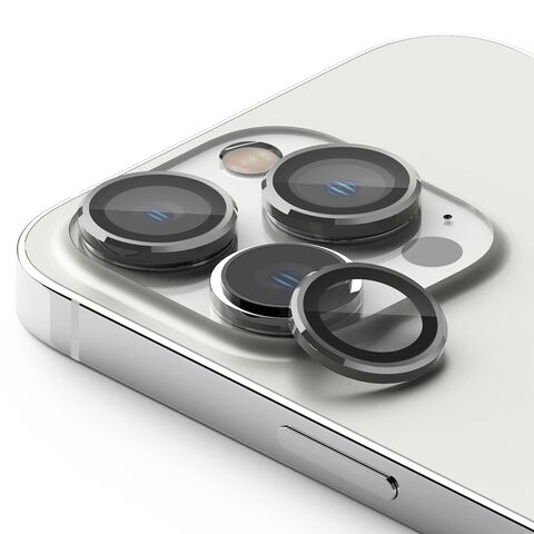 stita - kameru RING iPhone 16 Pro (6.3)/16 Pro Max (6.9) srebrna (MS).