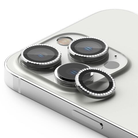 stita - kameru DIAMOND iPhone 16 Pro (6.3)/16 Pro Max (6.9) srebrna (MS).