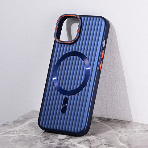 Zastitna maska (futrola) Magsafe Stripe - iPhone 13 plava.
