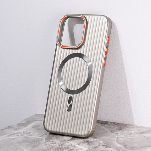 Zastitna maska (futrola) Magsafe Stripe - iPhone 15 Pro Max 6.7 siva.