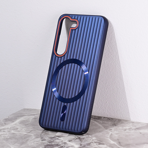Zastitna maska (futrola) Magsafe Stripe - Samsung S911B Galaxy S23 plava.