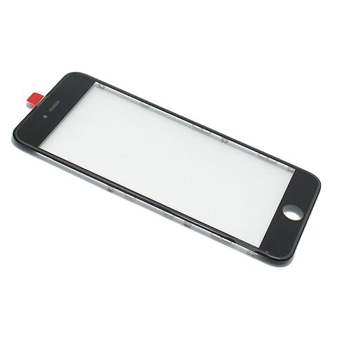 Staklo touchscreen-a - Iphone 6 PLUS sa frejmom + oca crni (MS).