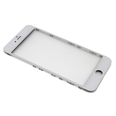 Staklo touchscreen-a - iPhone 6s Plus + okvir + OCA stiker (Crown Quality) beli (white) (MS).