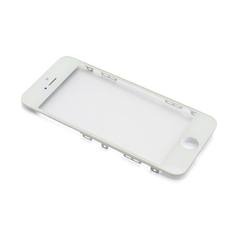 Staklo touchscreen-a - Iphone 5S sa frejmom + OCA sticker beli (white) (MS).