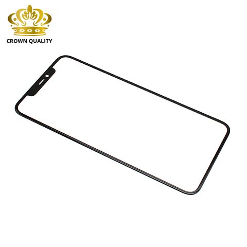 Staklo touchscreen-a - iPhone 11 Pro Max + OCA Stiker (Crown Quality) crni (MS).
