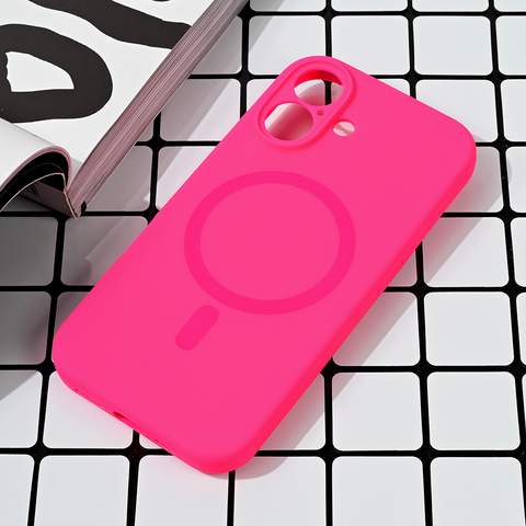 Zastitna maska (futrola) Magsafe Pure color - iPhone 16 6.1 pink.