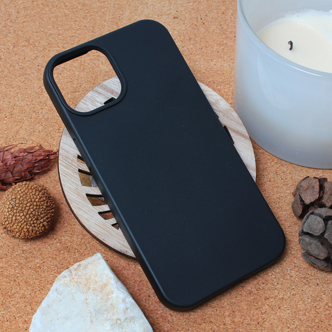 Zastitna maska (futrola) Teracell Giulietta Nature - iPhone 14 Pro crna.